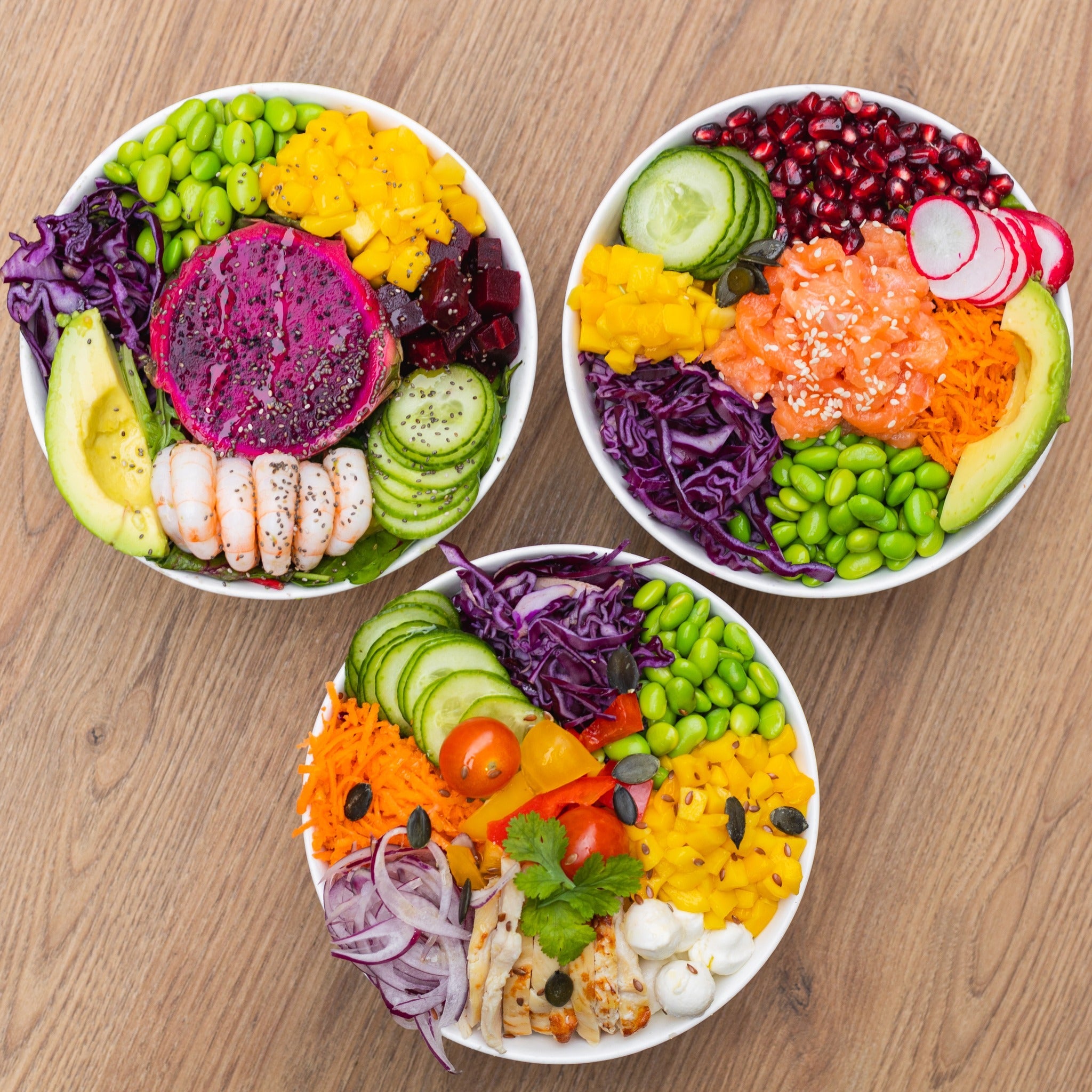 Poke bowls