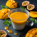 🥭 Perles de chia au lait de coco & coulis de mangue 🥭